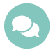 Icon of speech bubbles